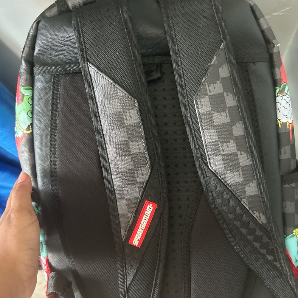 Sprayground Black and Gray Checkered Backpack